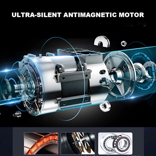 Automatisk Urvinda Box Tyst Motor Mekanisk Ur Display Förvaringsbox 100-240VUS-kontakt