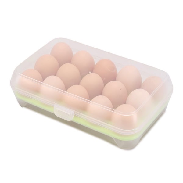 Ägglåda Ägghållare Matlåda Plast Äggförvaring 23*15*7cm