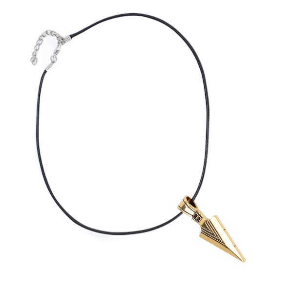 BEMS Halsband Legering Enkelt Fashionabel Pilspets Hänge Smycke för Män Halsband Smycken för Födelsedagsfest Guld