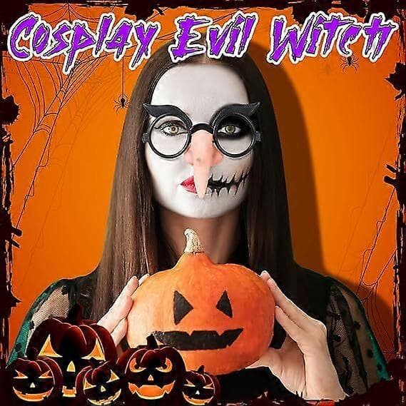 Heksenæse Halloween Heksekostume Cosplay Tilbehørssæt RED