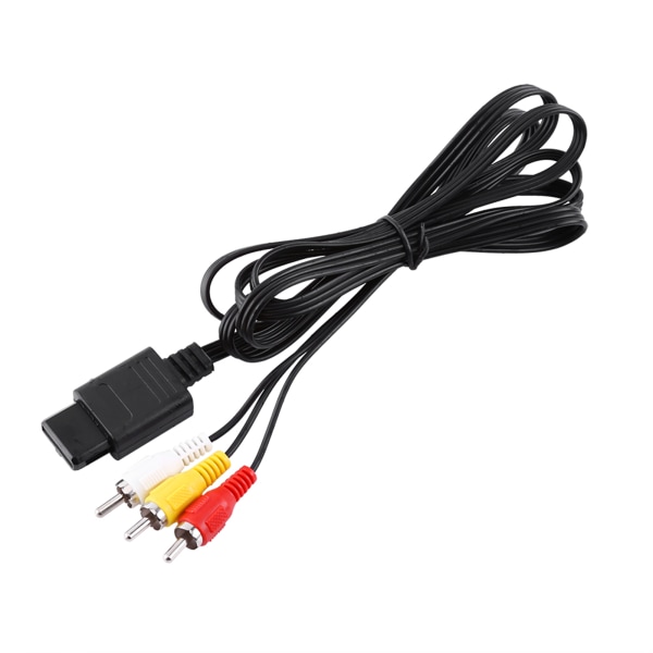 Audio TV Videoledning A/V kompositt RCA-kabel for N64 Nintendo GameCube ++