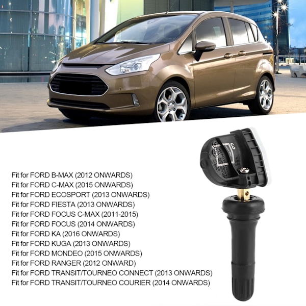 4 st Däcktrycksensorer TPMS 2036832 Passar för Ford Ecosport/Fiesta/Focus