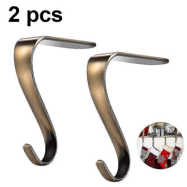 Julestrømpeholder Metallkrok for Peishylle (2 stk) - JA Gold
