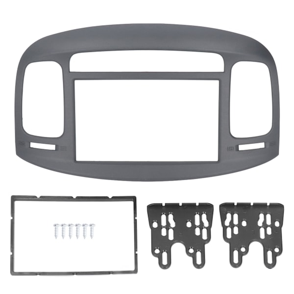 2DIN Bilstereo Radio Fascia Dash Panel DVD Ramme ABS Erstatning for Accent 2009‑2012