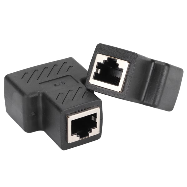 2 stk RJ45 Ethernet splittere 1 til 2 veier Ethernet-svitsjer for ruter TV-boks Videokamera Datamaskin0.0