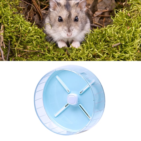 TIMH hamster treningsløpehjul Stille hamsterhjul leker for små kjæledyr Hamsterbur 26 cm/10,2 tommer blå