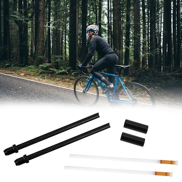 1 Par Rustfrit Stål Bløde V-Bremserør til Mountainbike Landevejscykel Foldbar Cykel Sort