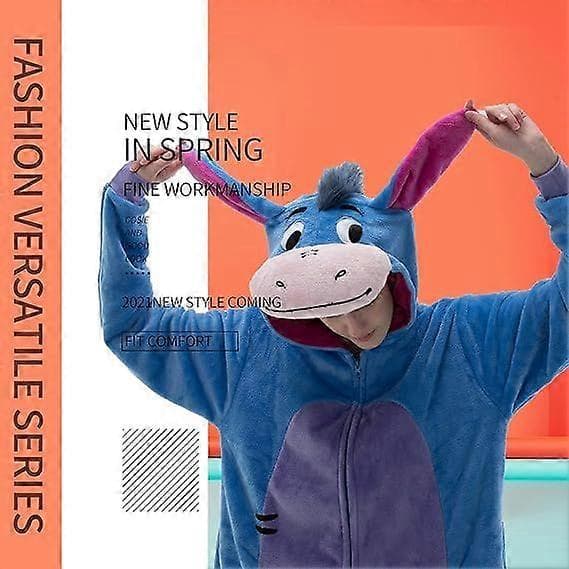 2025 Nyeste komfortable pyjamas i flannel til voksne, mænd og kvinder Blue Mcodeheight158 167cm