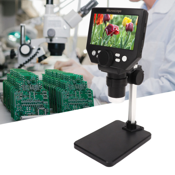 1000X digitalt mikroskop 4,3 tum LCD färgskärm 1080P elektroniskt digitalt mikroskop för industriellt underhåll /