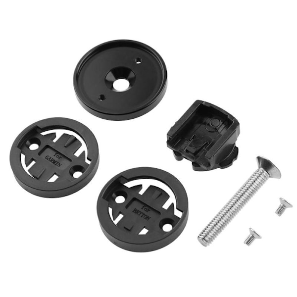 Cykelcomputerfäste Styrtoppslock CNC Aluminiumlegering Cykelcomputerfäste för Cateye för Garmin Svart