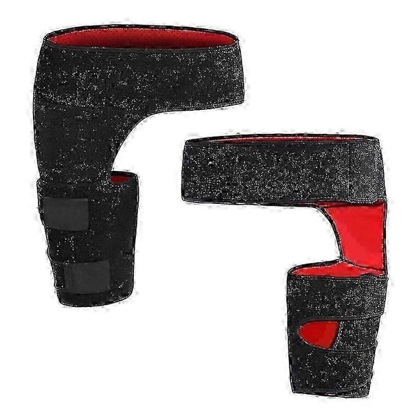 Justerbar höftstöd Kompatibel med ischiasmärtlindring, SI-ledsmärtlindring, hamstringkompression och höftledsplastikbälte Black Red