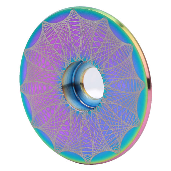 2 stk Titanium Alloy Sykkel Hodetelefonhette med Sykkelgaffel Ekspander Sykkel Styre Topphetter med Skrue Sett fargerik