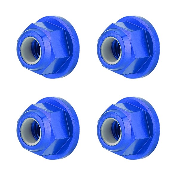 4 st Aluminium M4 Däckmuttrar Passar Fayee 1/12 WL 1/12 12423 Off Road Fordon Blå 0119NB