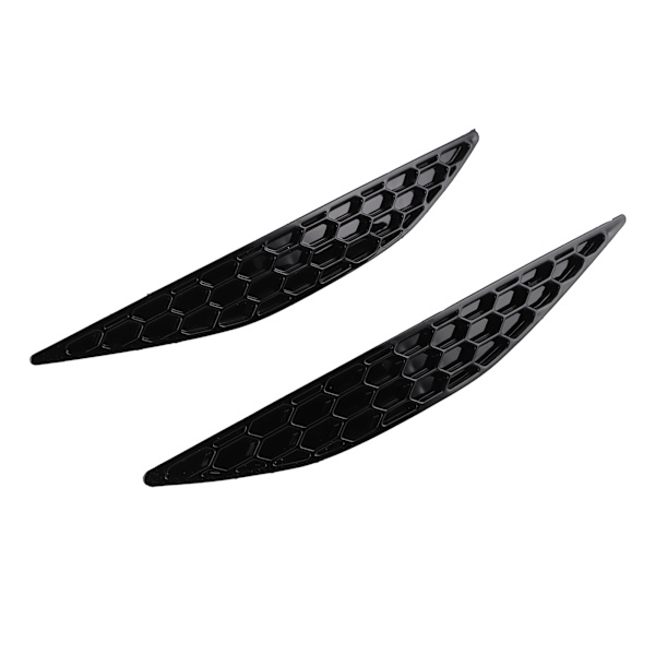 2 stk Blanke Svarte Bakre Bumper Reflektorer Honningkake-Sett Passer For MK7 2013‑2016