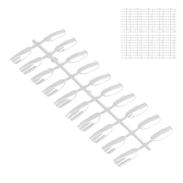 200 kpl Tekoälykynsinauloja Läpinäkyvät Kynsikoristeet Värimalli Näyttö Kynsikoriste Tarvikkeet