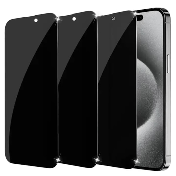 【BEMS】3-pack Compatible with iPhone 17 Pro Max Screen Protector Privacy in Premium Tempered Glass