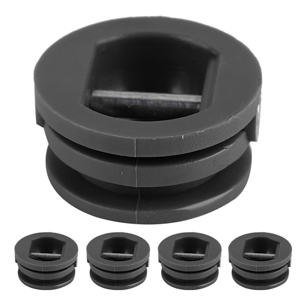 5 stk 2,5 cm Surfboard Beinestropp Leash Plugg Kajakk Tilbehør Utstyr (Svart)