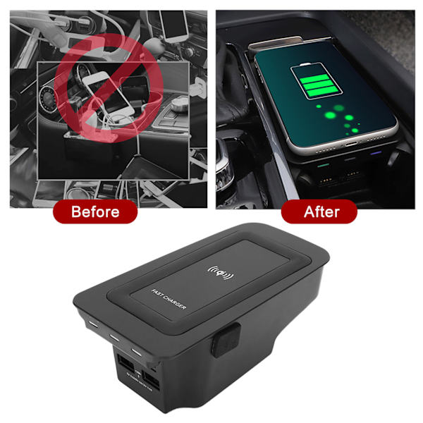 15W Trådløs Lader Ladingsplate Induksjon Passer for S60/V60/XC60/S90/V90/XC90