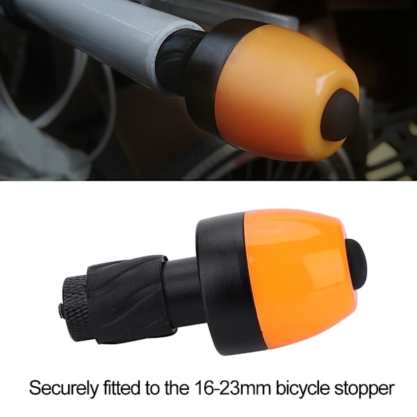 Cykelstyr-End LED Blinklys - Sikkerhedsadvarselslamper (1 Par)