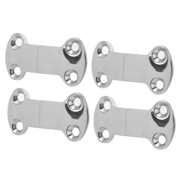 4 st Marine Pad Eye Plate 25mm 304 Rostfritt Stål Bälte Cam Spänne Platta 5.8mm Hål för Segling