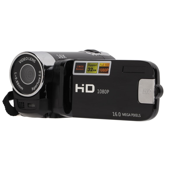 Videokamera Videokamera Full HD 4K 48MP kameranauhuri 270° kierto 2,7 tuuman värinäyttö 16X zoom digitaaliset videokamerat/