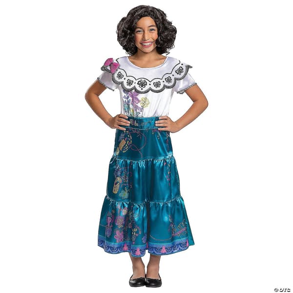 Lasten Disneyn Encanto Mirabel Madrigal Peruukki asuste