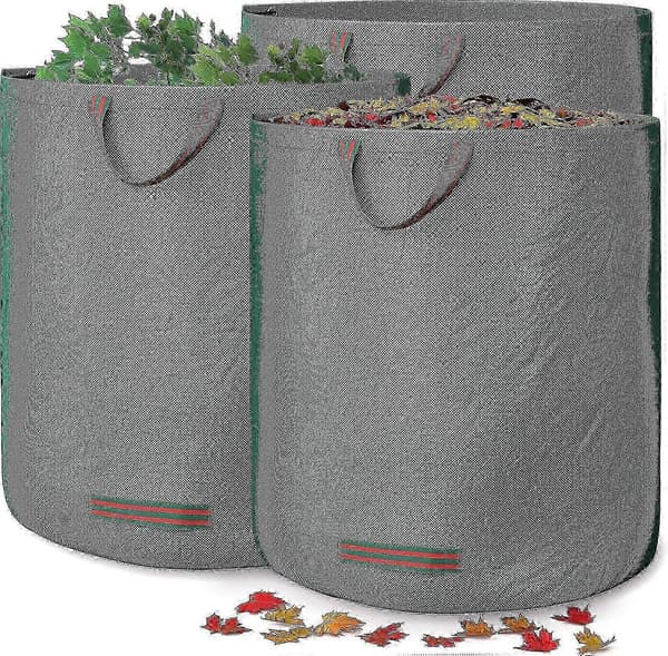 3x 60l rivsäkra trädgårdspåsar