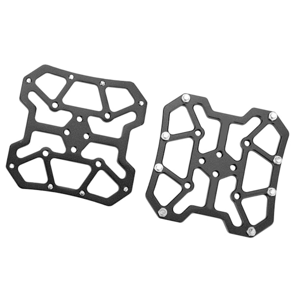1 Par Aluminium Sykkelplattform Adaptere for SPD (Svart)