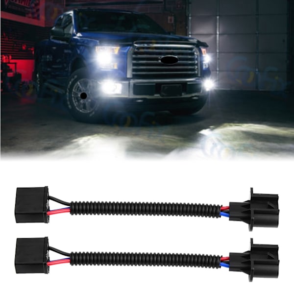 2 st H4 Hona till H13 Han Adapter Strålkastare Konverteringskabel Kit
