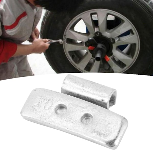 50 stk 20g/0.71oz P Style dekk Hjulbalanseringsvekter Clip On Balansering for stålhjul