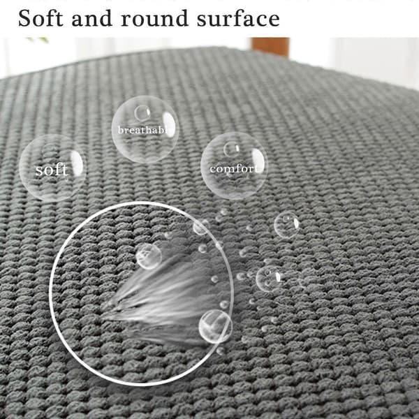 Andningsbart linne sittdyna halkfri kraftig kuddar för stolar soffa fordon ljusgrå 30 cm Light gray 30CM