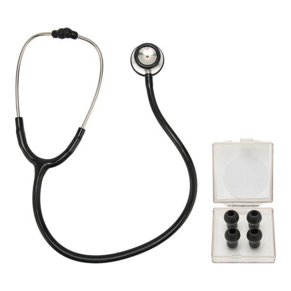 TIMH Medical Stetoscope Dual Head Clear Transmission Mjuka öronproppar Rostfritt stål Fetal Heart Stetoscope