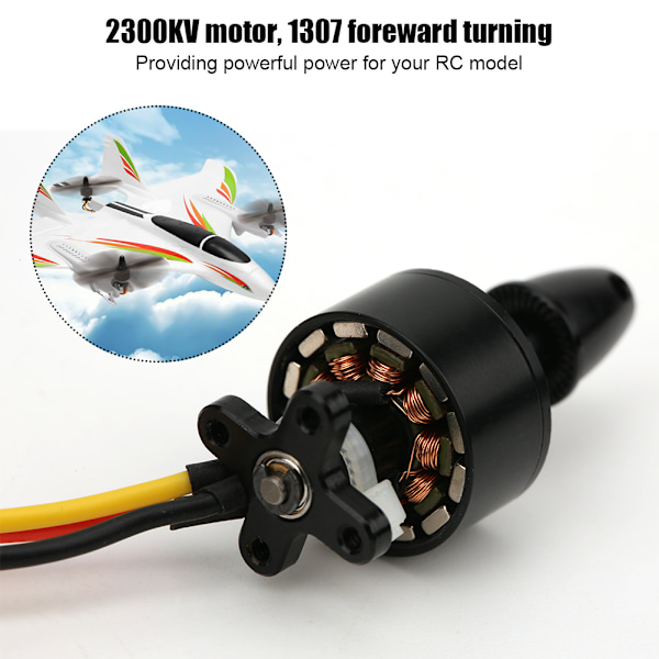 2300KV RC Fremovermotor Passer for WLtoys X450 Vertikal Avgang og Landing Fly