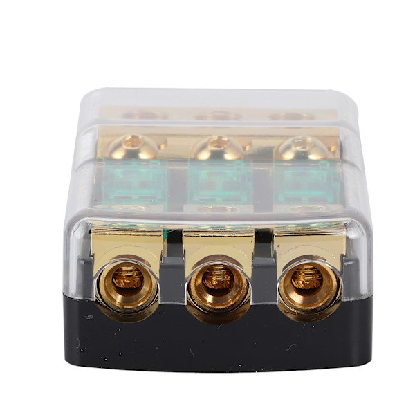 1 ind 3 Vejs Ud 0/4 AWG til 4/8 AWG Audio Strøm Sikringsholder med 60A minisikringer til Bilbåde