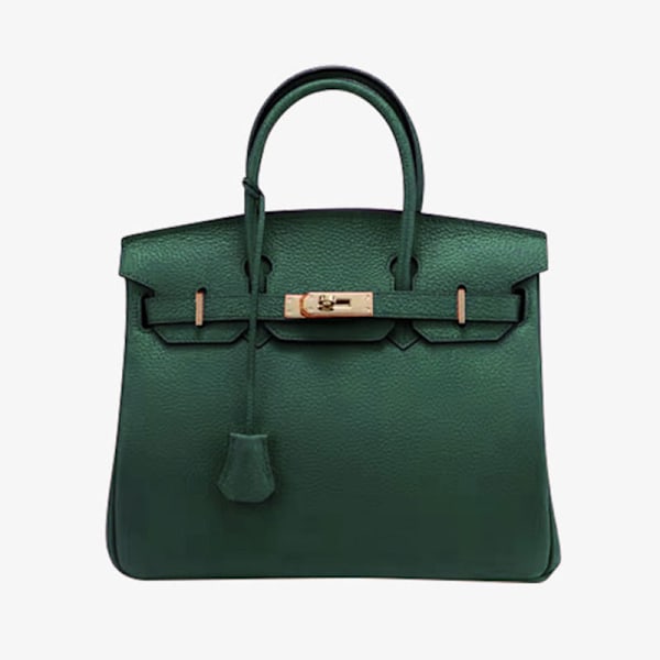 Suuri tummanvihreä olkalaukku naisille - täydellinen lahja äitienpäiväksi 30x16x23cm Dark green/30