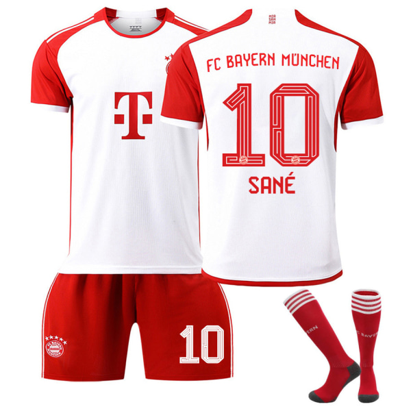 Kane 23-24 Bayern München skjorte nr. 3, 4, 6, 7, 10, 9, 25, 42 Hjemmefotballdrakt for voksne Kids 26(140-150cm)