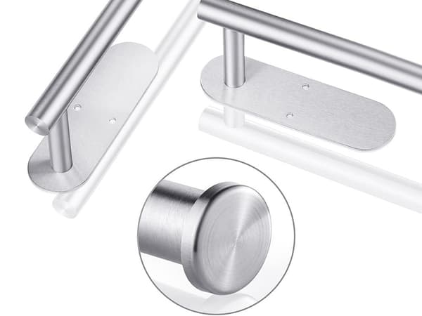 【BEMS】Kitchen Roll Holder Silver - Self-adhesive Metal in Loft Style 158