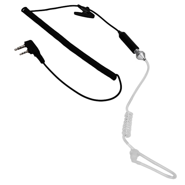 Walkie Talkie Øretelefon 2-polet K-hoved Headset til KENWOOD TH-F6 / F6A/ D7/ D7A/ D7AG/ D7E/ F7/ F7E/ G71/ G71A