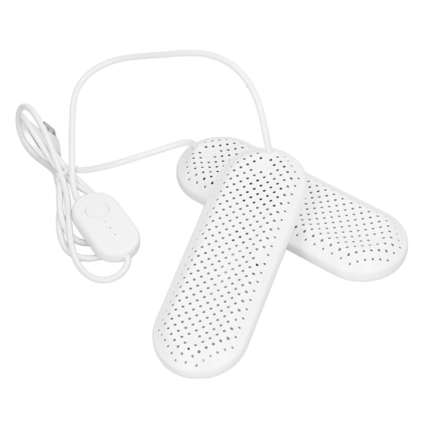 Husholdnings-USB-skotørker Studenthybel Voksen deodoriserende støvlettsko Tørketrommel med timer Hvit /