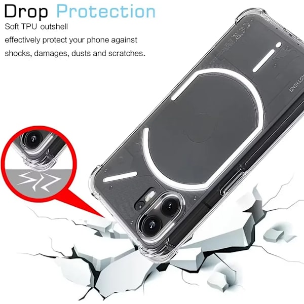 【BEMS】Nothing Phone 3a Støtsikkert Deksel