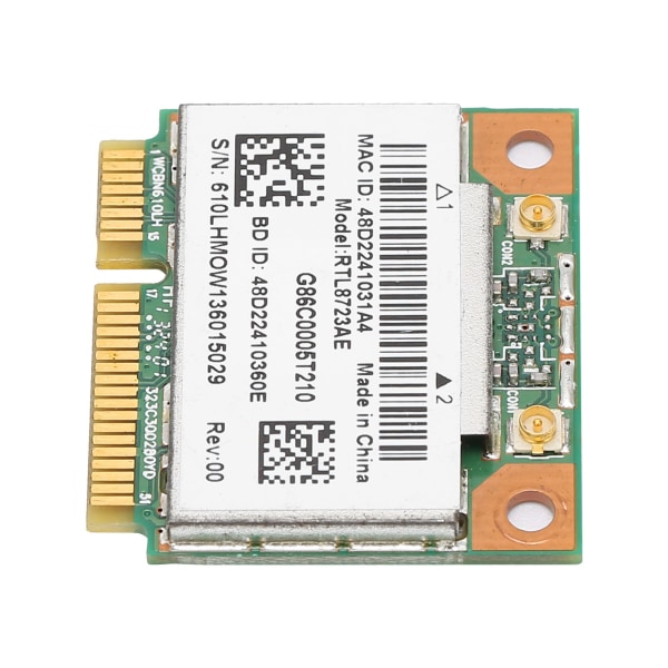 TIMH trådløst nettverkskort RTL8723AE 300M Bluetooth4.0 Halv Mini PCI-E Wlan Wifi Adapter