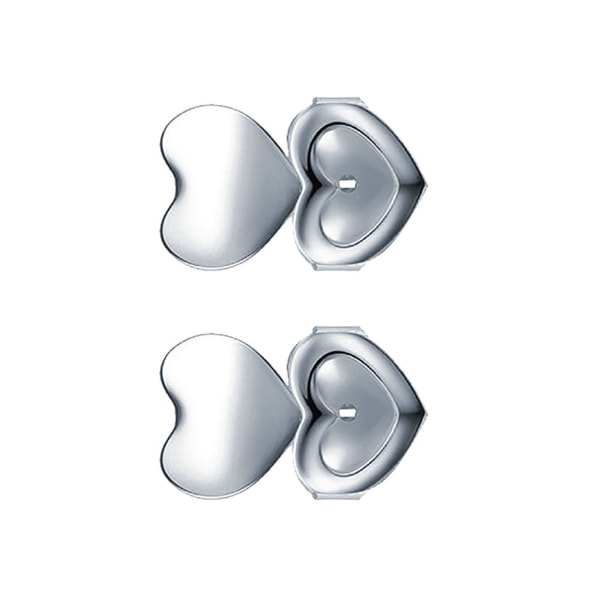 1 Par / Set Örhängesbakstycken, Örhängesnötlyftare, Lyft Koppar Örsnibba Stöd Silver