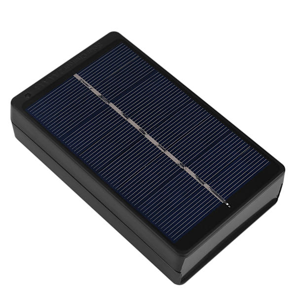 1W 4V Bærbar Solcellelader Opladningsboks til AA/AAA Batteri Sort
