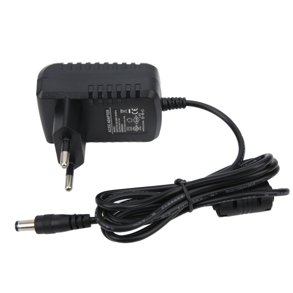 Effektpedal strømforsyningsadapter 9V 1A for elektrisk gitarorgel Keyboardforsterker 100‑240VEU Plugg //+