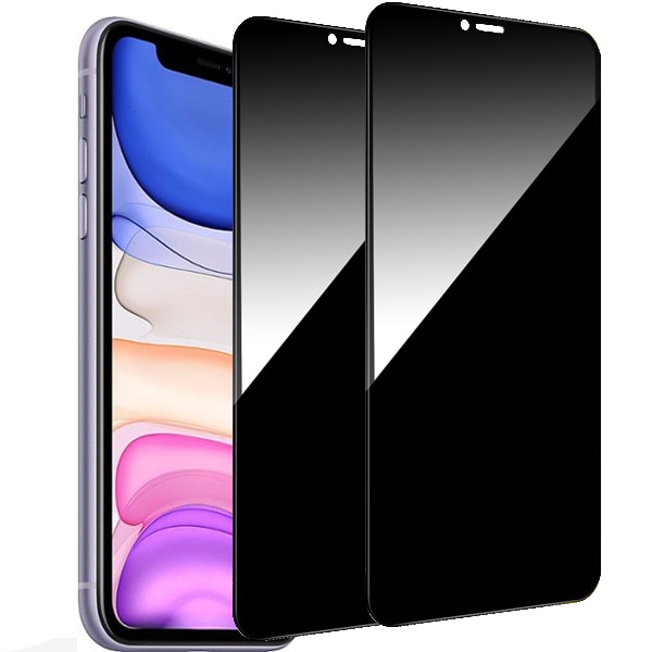 【BEMS】2-Pack iPhone 11 Privacy Screen Protector - Tempered Glass, Anti-Spy, Privacy Screen Protector