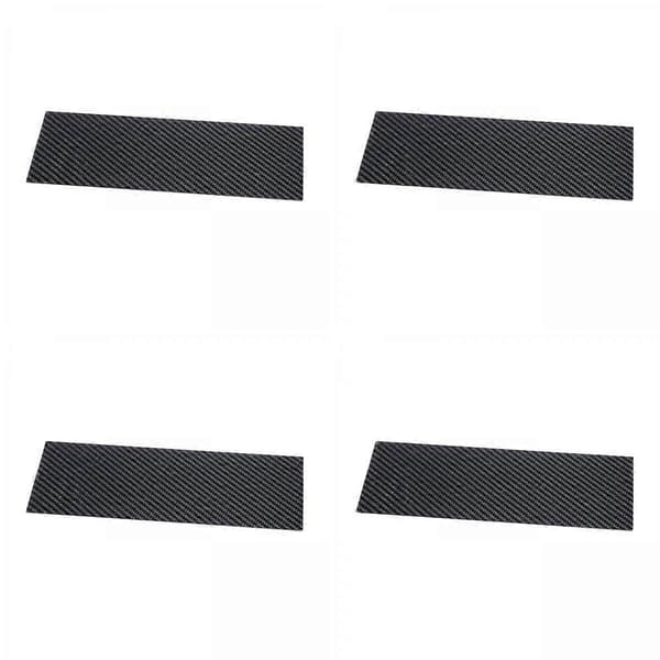 4x 125x75mm 0,5MM/1,0MM/2,0MM/3,0MM 3K kolfiberplattvävda paneler