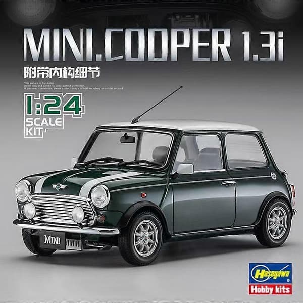 Seneste model Bburago 1:24 1969 Mini Cooper legeringsbilmodel trykstøbt metallegetøj klassisk