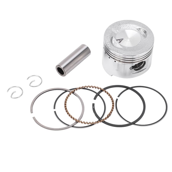 Stempelmonteringssæt Stållegeringsmotor Stempelringe til GY6‑80CC Go Karts scootere ATV UTV Motorcykler