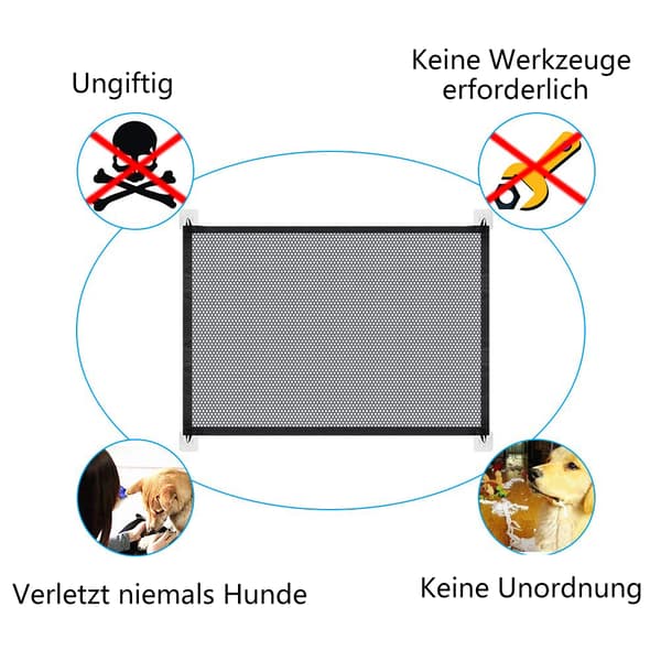 【BEMS】Hundehegn - Sort - Lille 110*72 (Stærk selvklæbende krog)