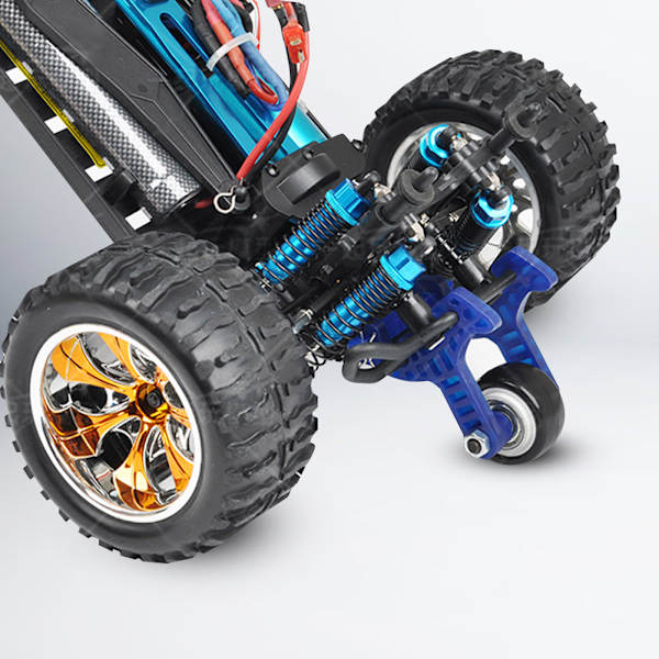 1 Set Hög Hastighet Wheelie Bar Anti-Rullhjul för HSP 94108 / 94111 / 94188 1/10 Skala RC Bil